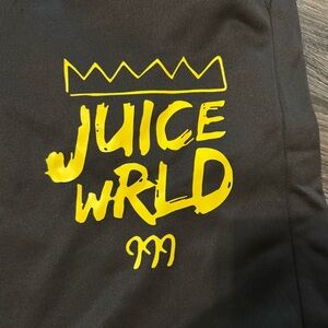 Juice WRLD 999 Club Crown Logo Joggers - Black/Yellow Size Small